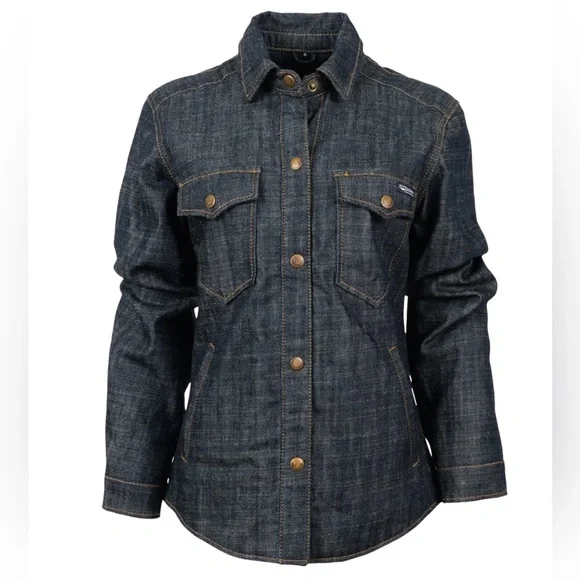 STS Ranchwear Dark Blue Jean Waylon Shirt Jacket NWT XL - Picture 1 of 7